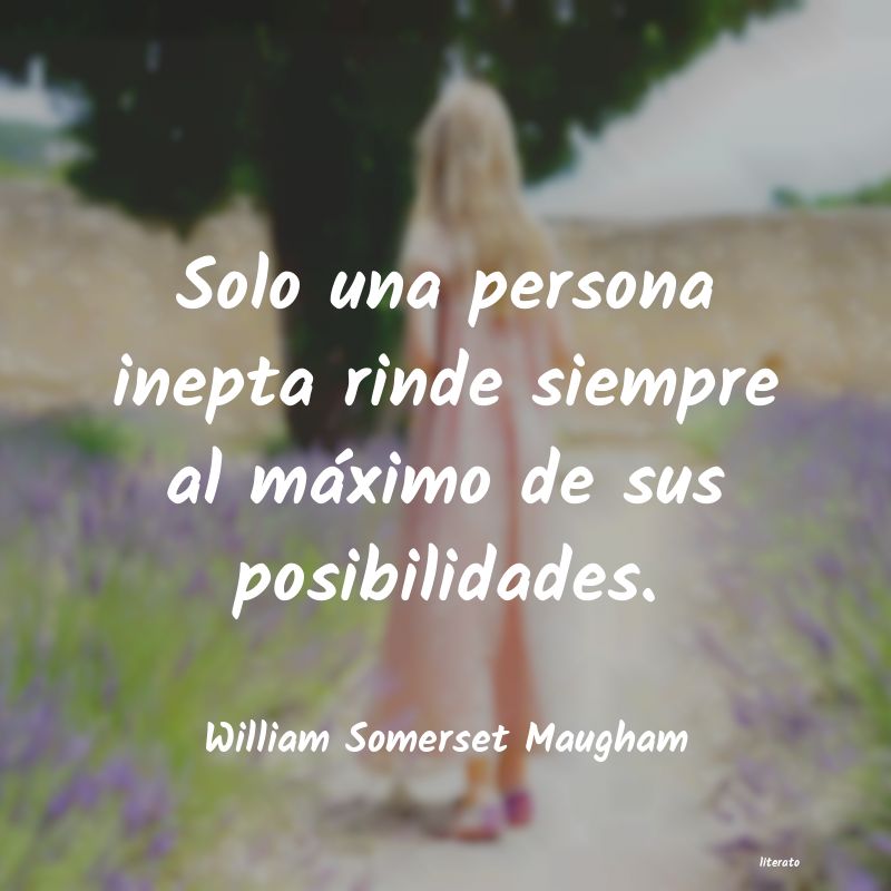 Frases de William Somerset Maugham