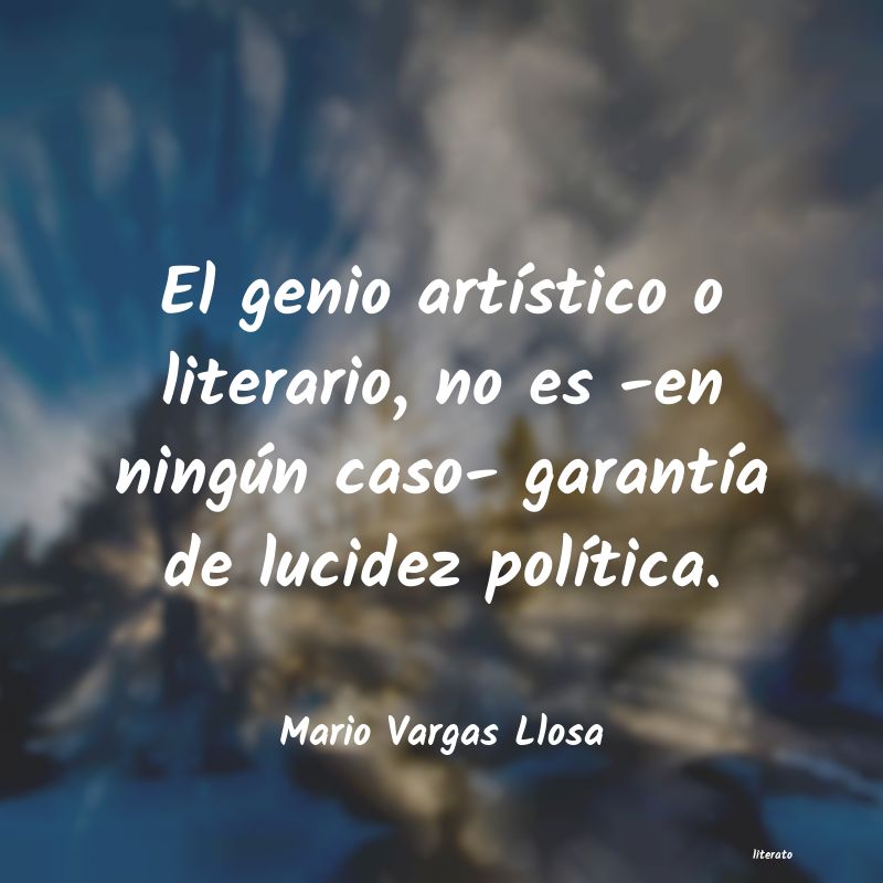 Frases de Mario Vargas Llosa