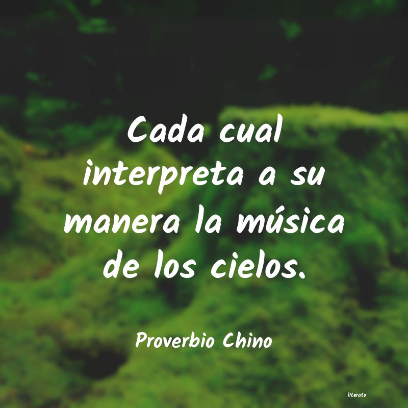 Frases de Proverbio Chino