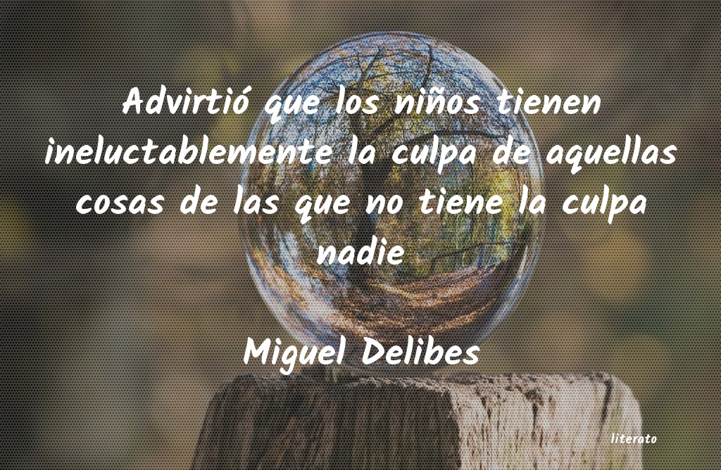 frases de Miguel Delibes