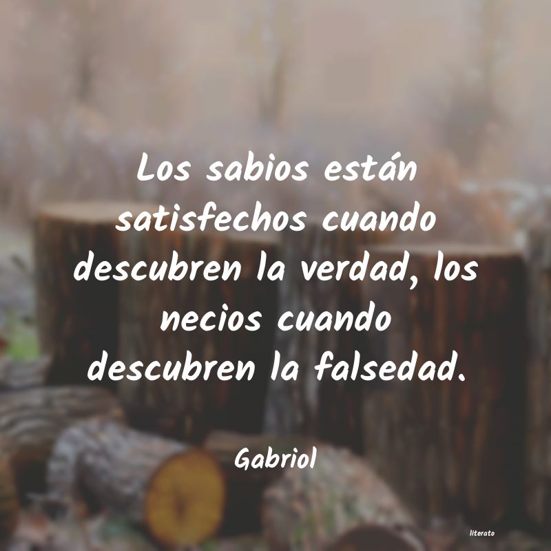frases de Gabriol