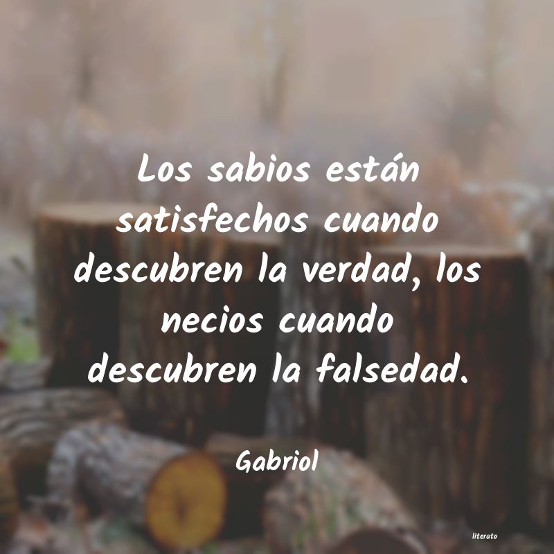 Frases de Gabriol