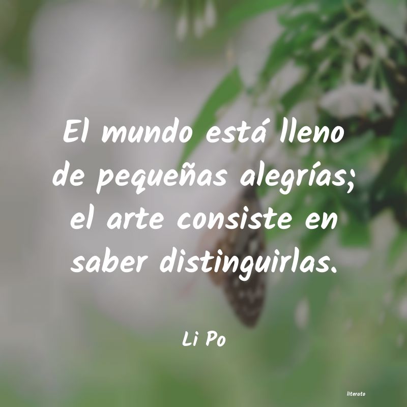 Frases de Li Po