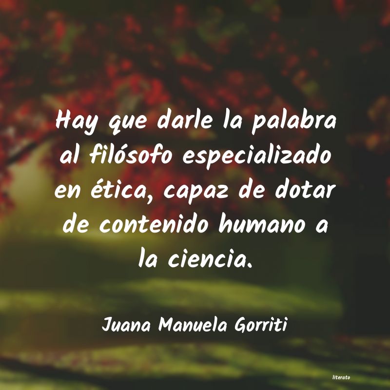 frases de Juana Manuela Gorriti