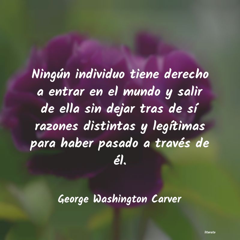frases de George Washington Carver