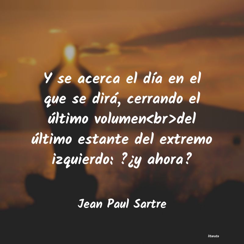 frases de Jean Paul Sartre