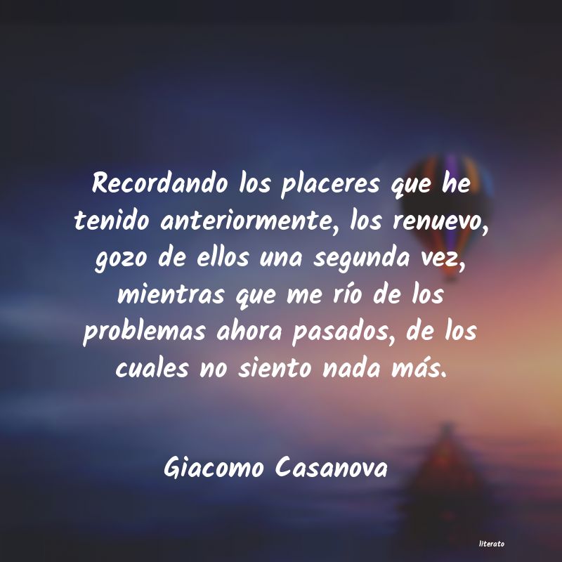 Frases de Giacomo Casanova