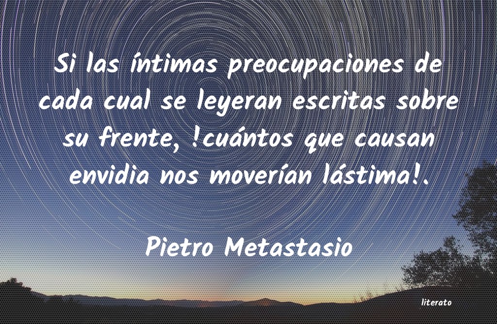 Frases de Pietro Metastasio