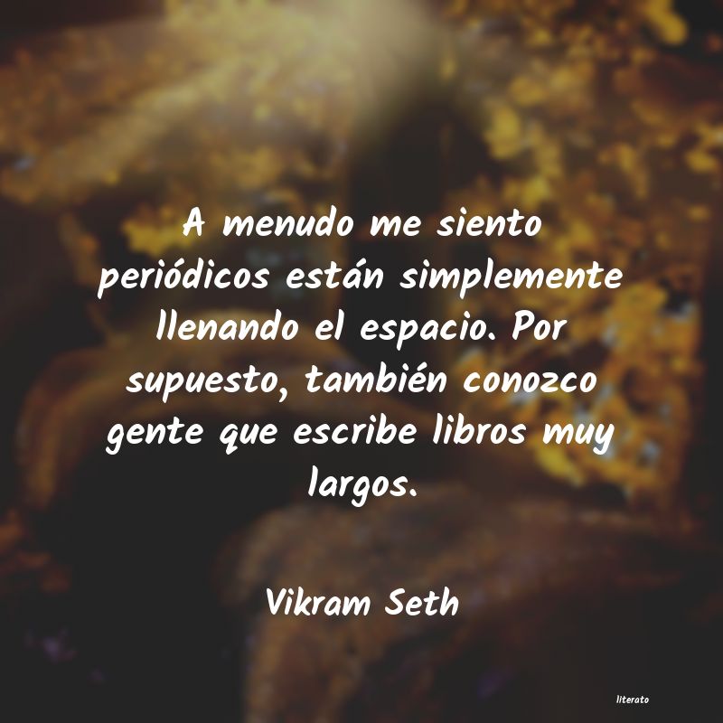 frases de Vikram Seth