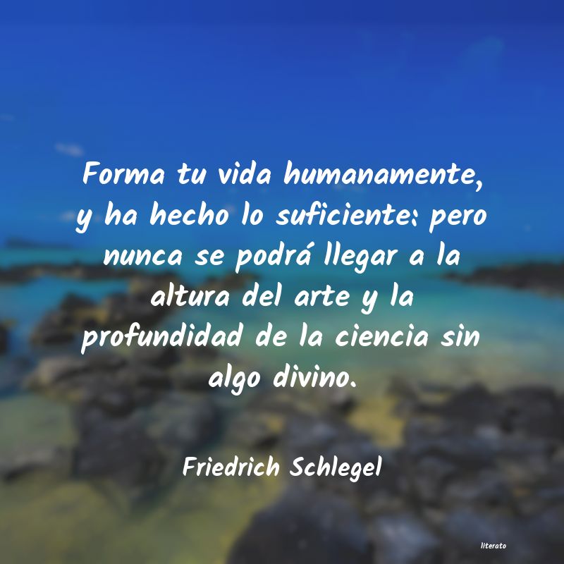 Frases de Friedrich Schlegel