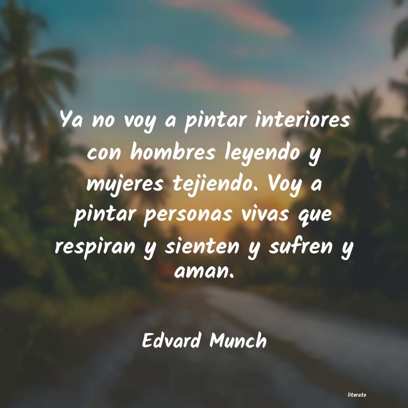 frases de Edvard Munch