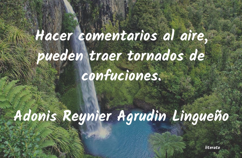 frases de Adonis Reynier Agrudin Lingueño