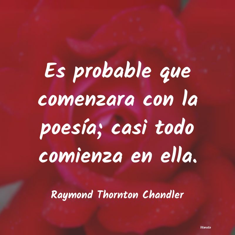 Frases de Raymond Thornton Chandler