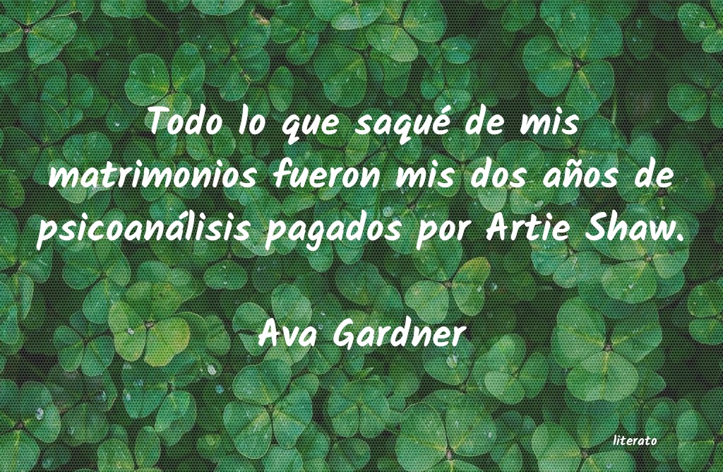 Frases de Ava Gardner