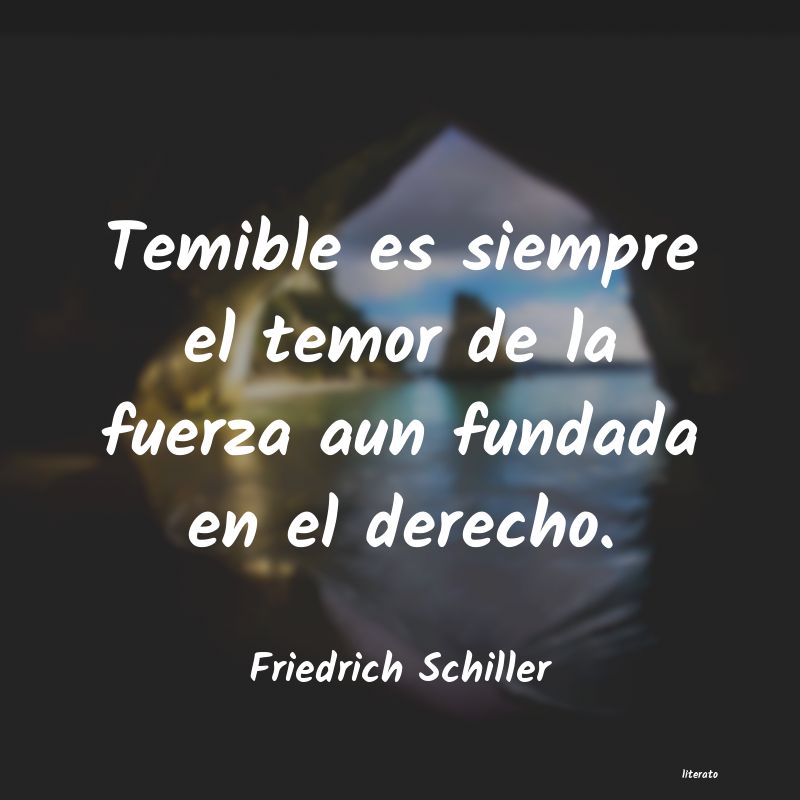 frases de Friedrich Schiller