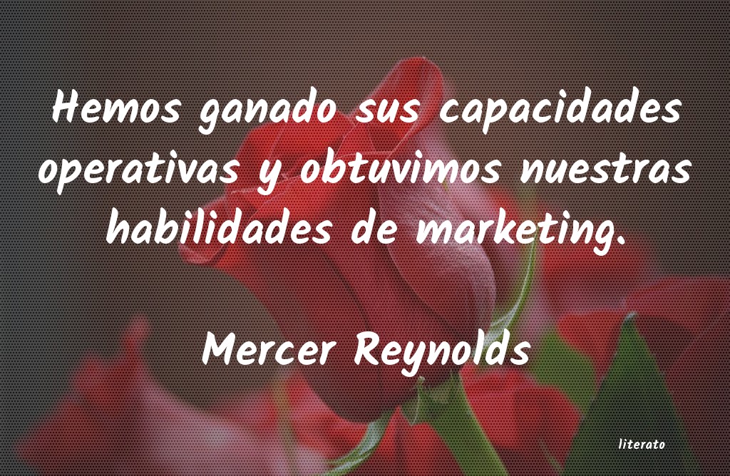 frases de Mercer Reynolds