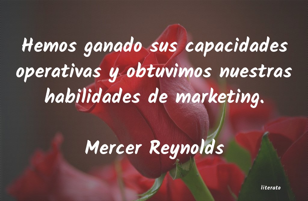 Frases de Mercer Reynolds