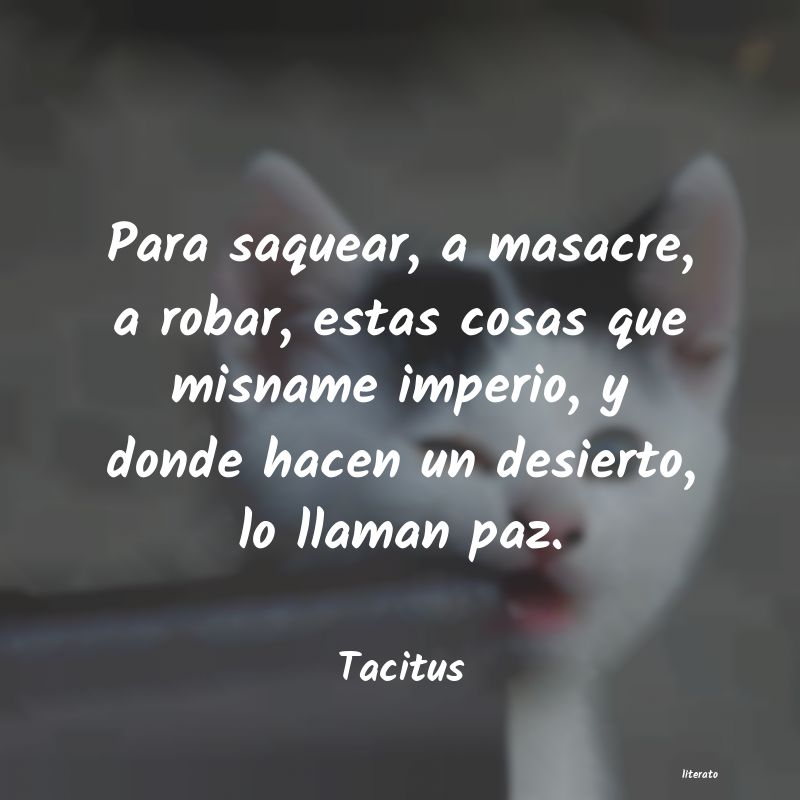 Frases de Tacitus