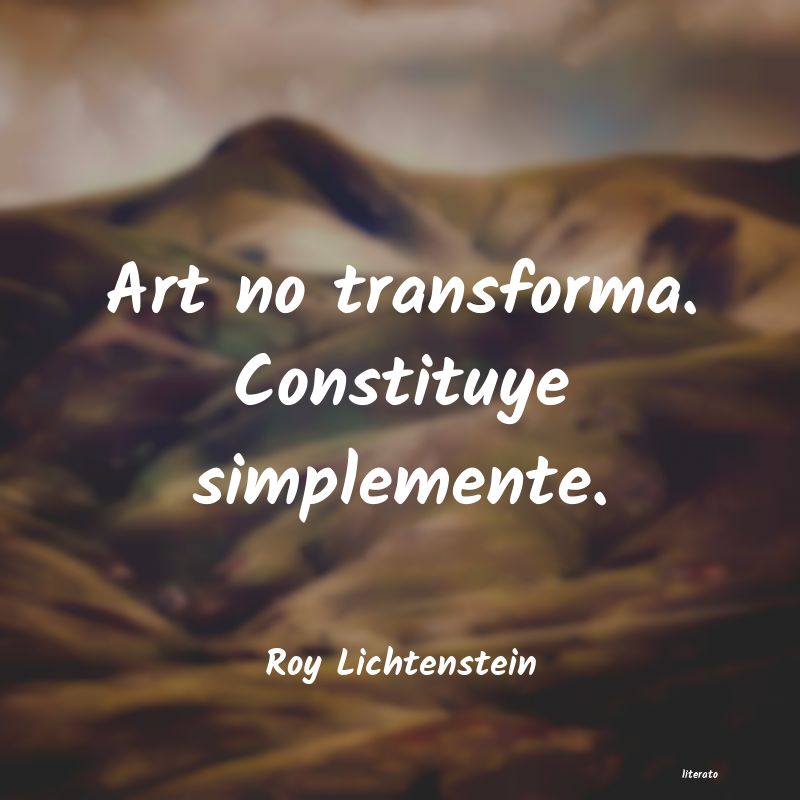Frases de Roy Lichtenstein