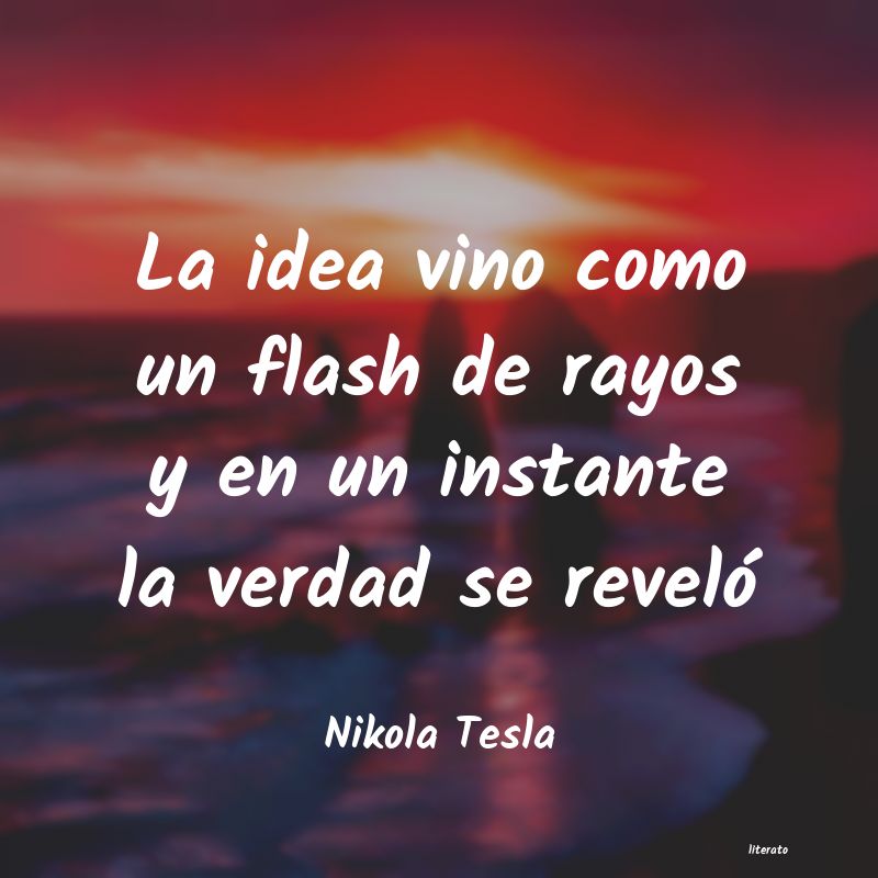 frases de Nikola Tesla