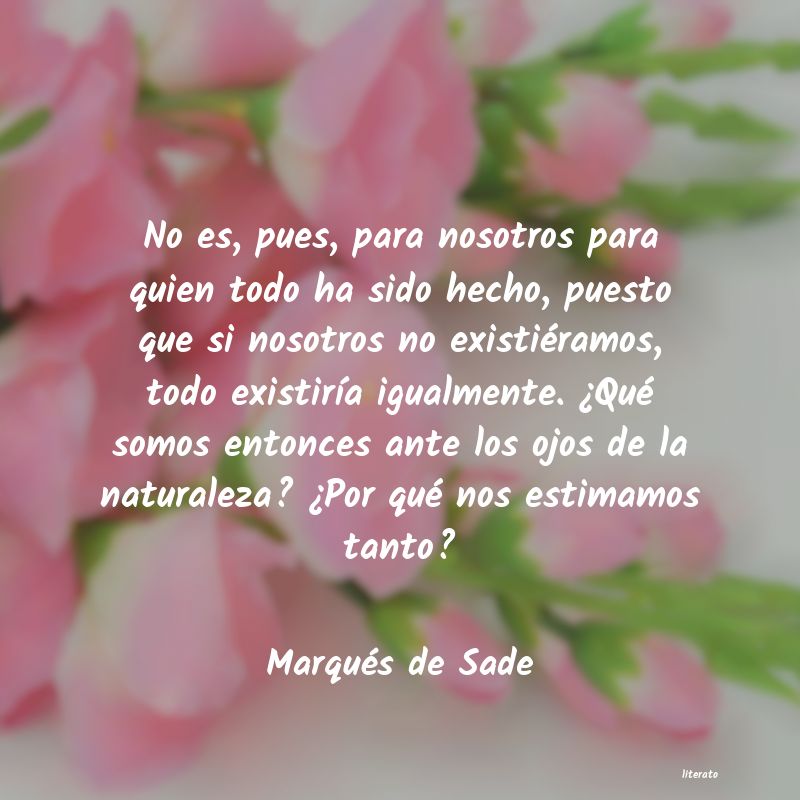 frases de Marqués de Sade
