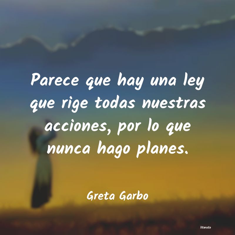 frases de Greta Garbo