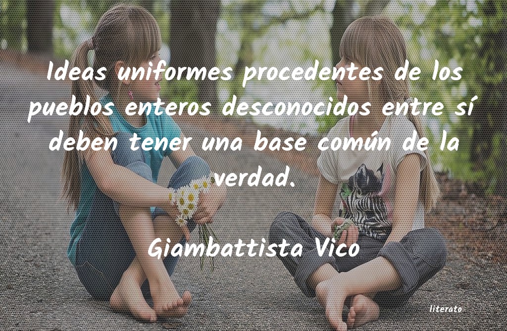 Frases de Giambattista Vico