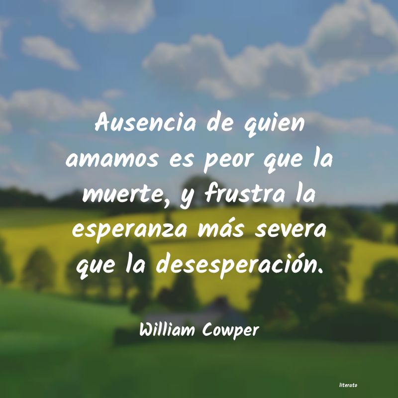 Frases de William Cowper