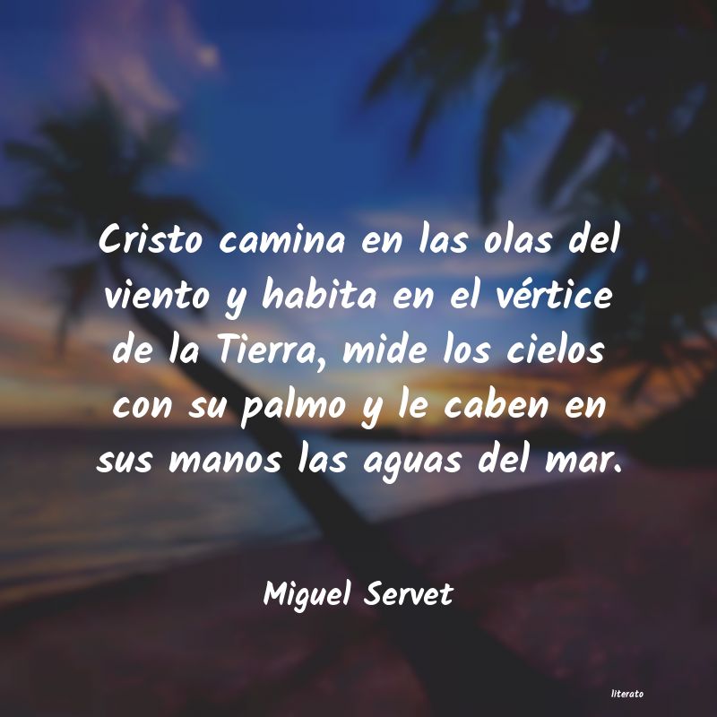 Frases de Miguel Servet