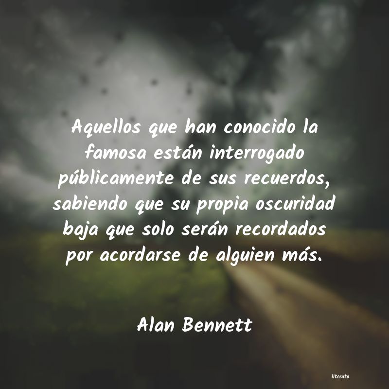 Frases de Alan Bennett