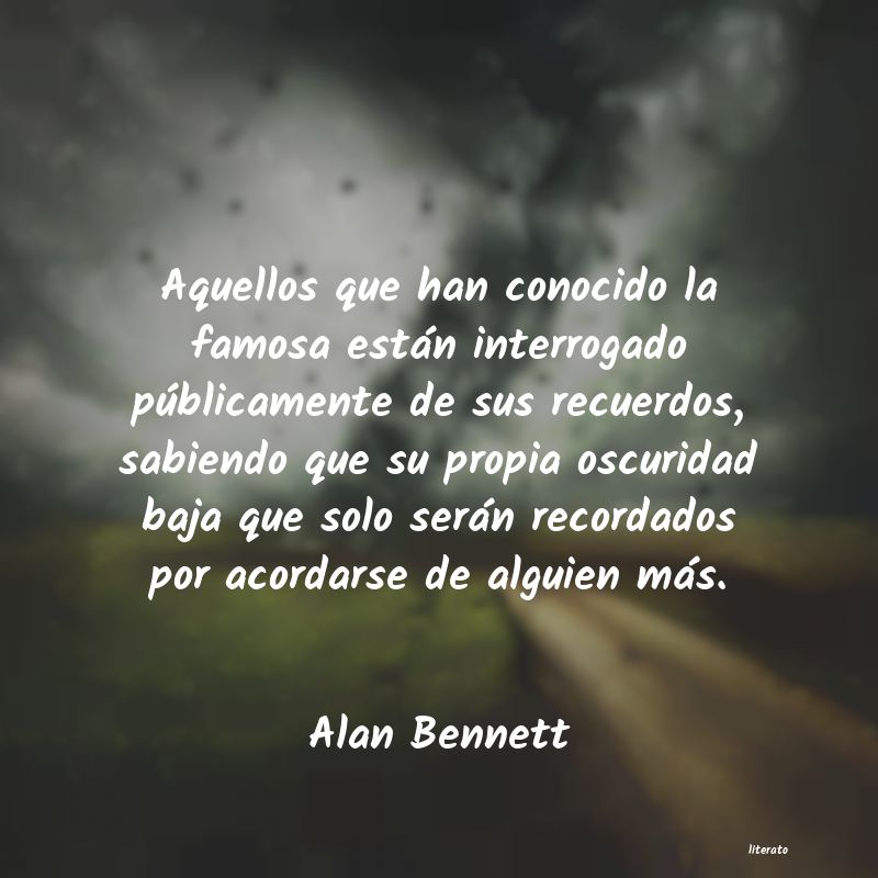 frases de Alan Bennett