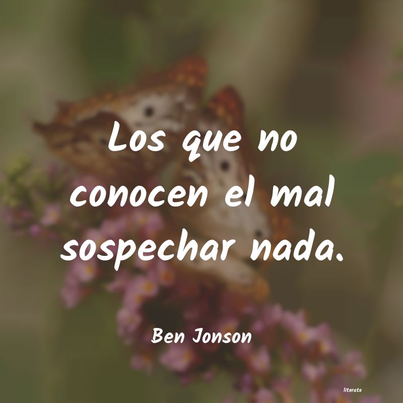 frases de Ben Jonson