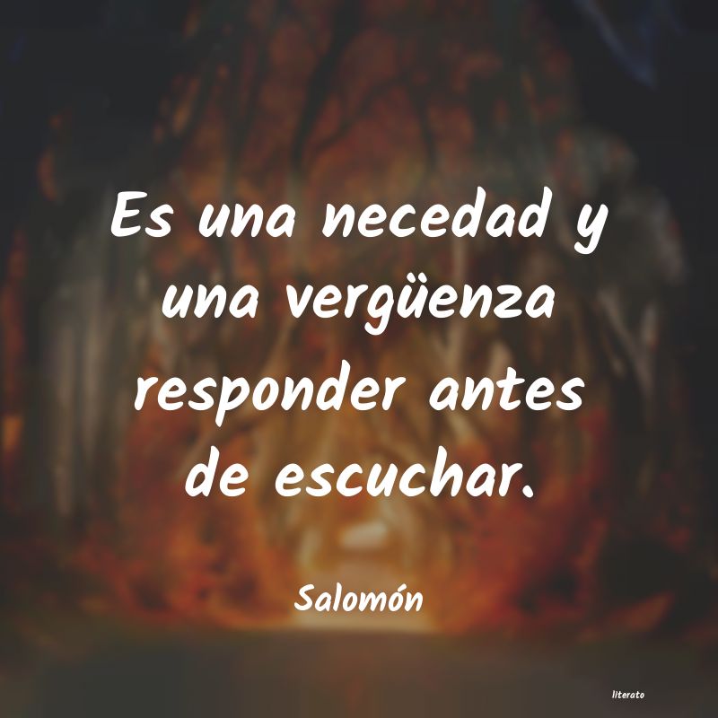 Frases de Salomón