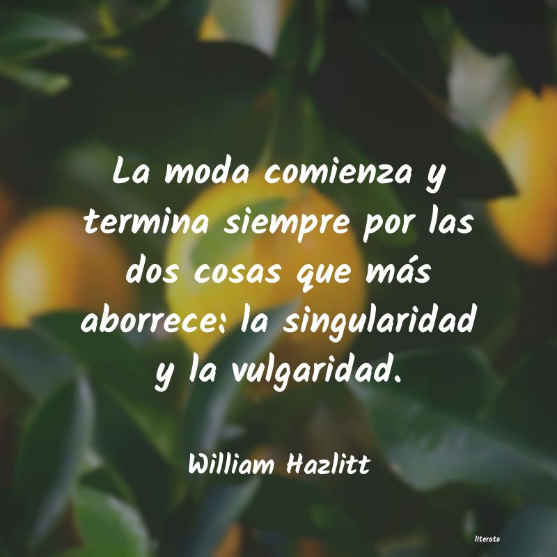 Frases de William Hazlitt