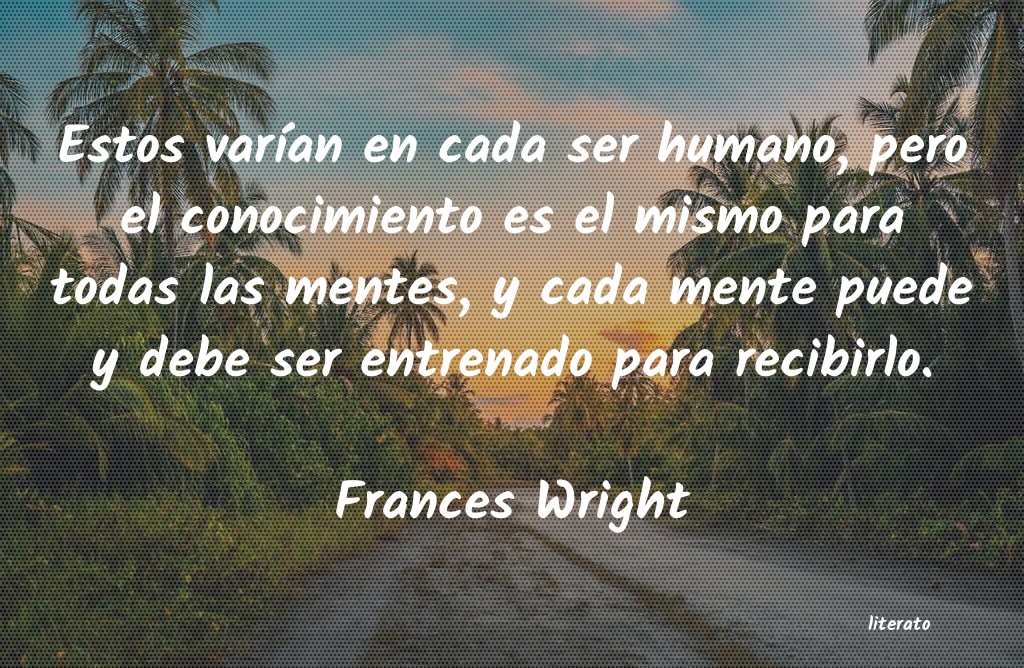 Frases de Frances Wright