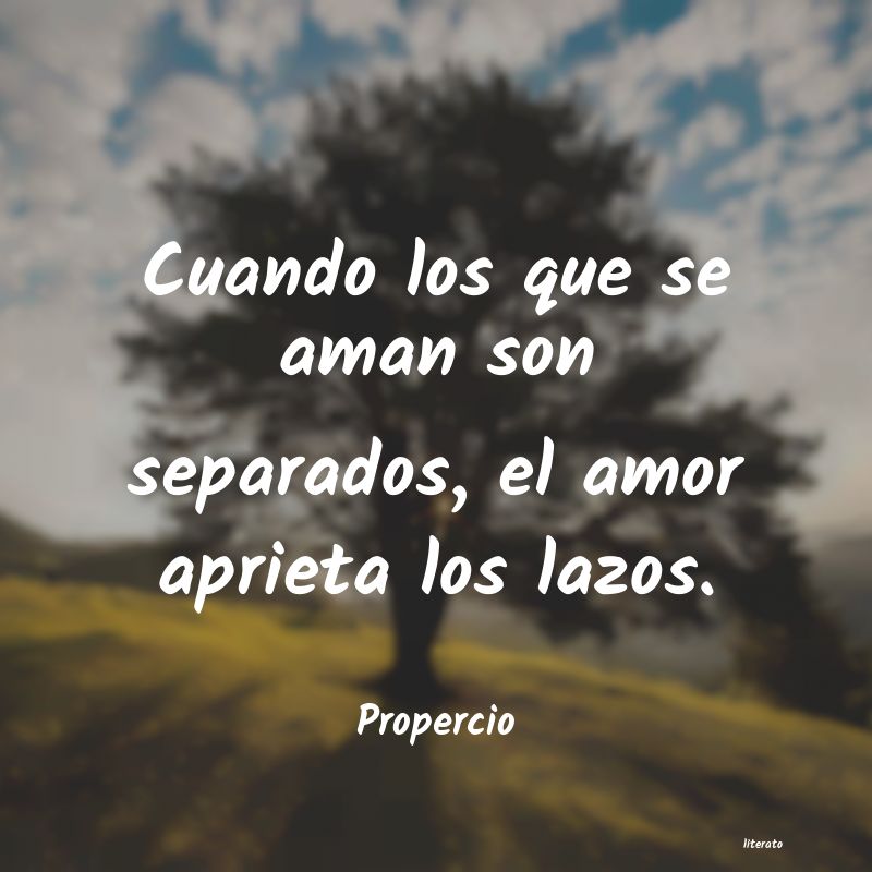 frases de Propercio