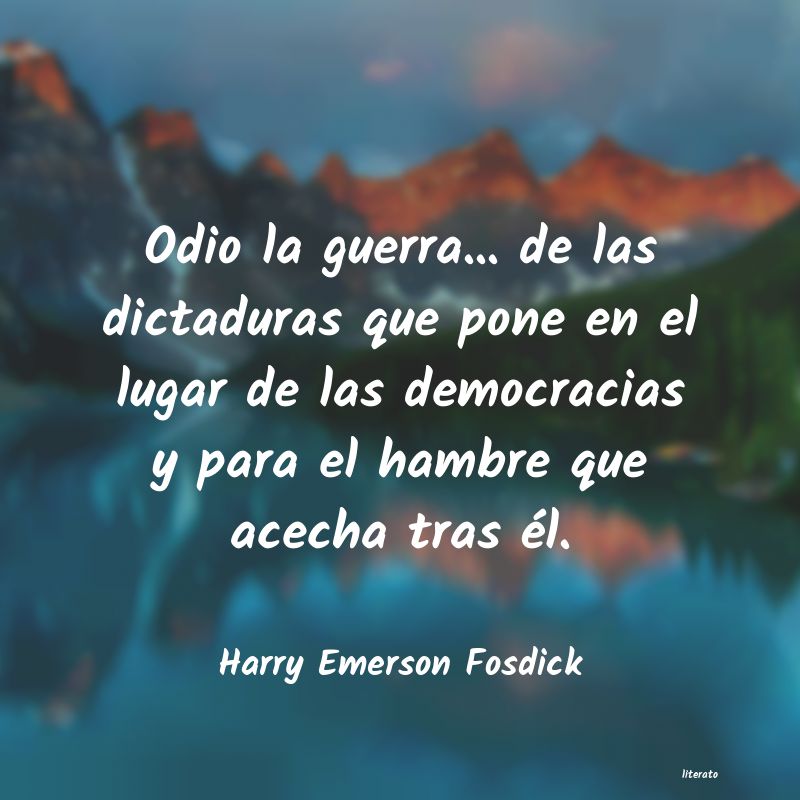 frases de Harry Emerson Fosdick