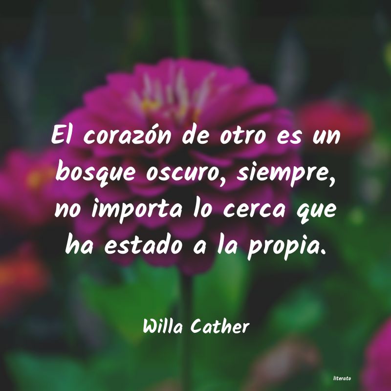 Frases de Willa Cather