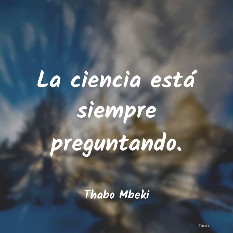 frases de Thabo Mbeki