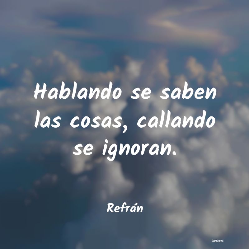 Frases de Refrán