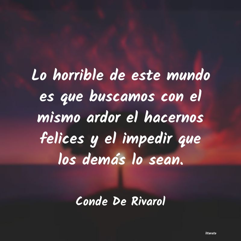 frases de Conde De Rivarol