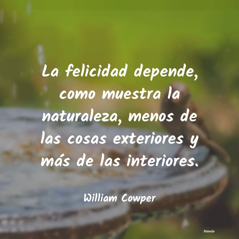 Frases de William Cowper