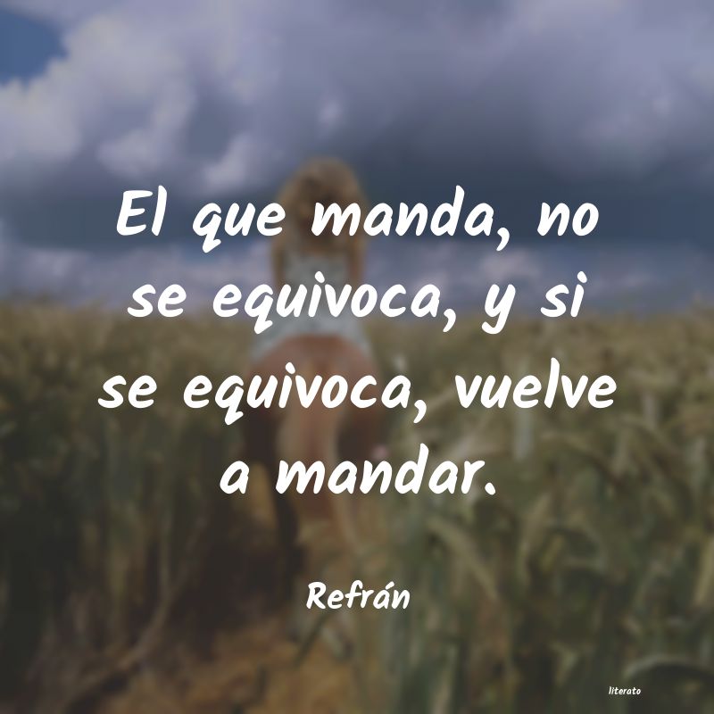 Frases de Refrán