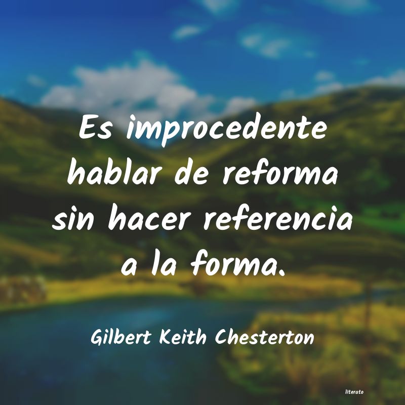 Frases de Gilbert Keith Chesterton