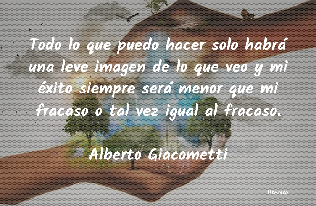 frases de Alberto Giacometti
