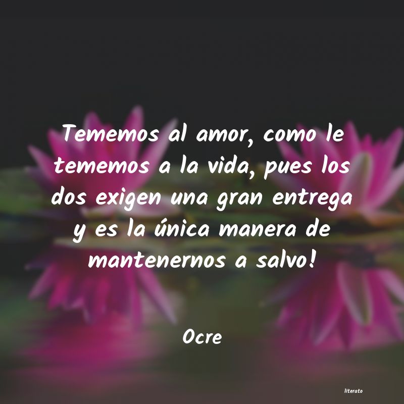frases de Ocre
