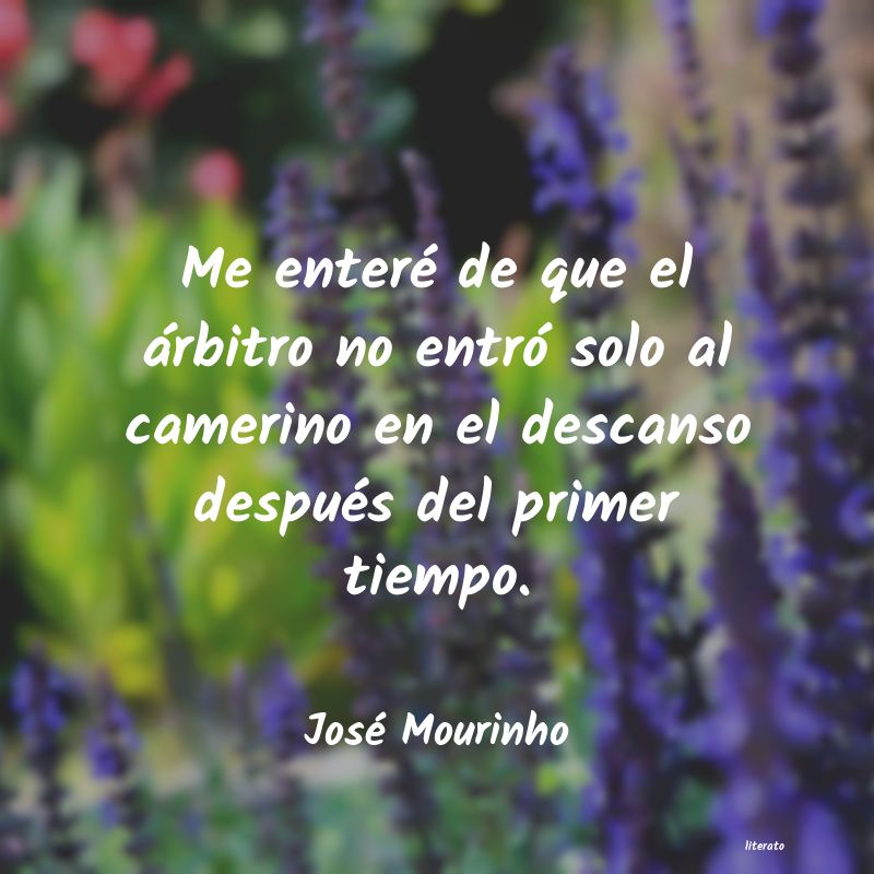 frases de José Mourinho