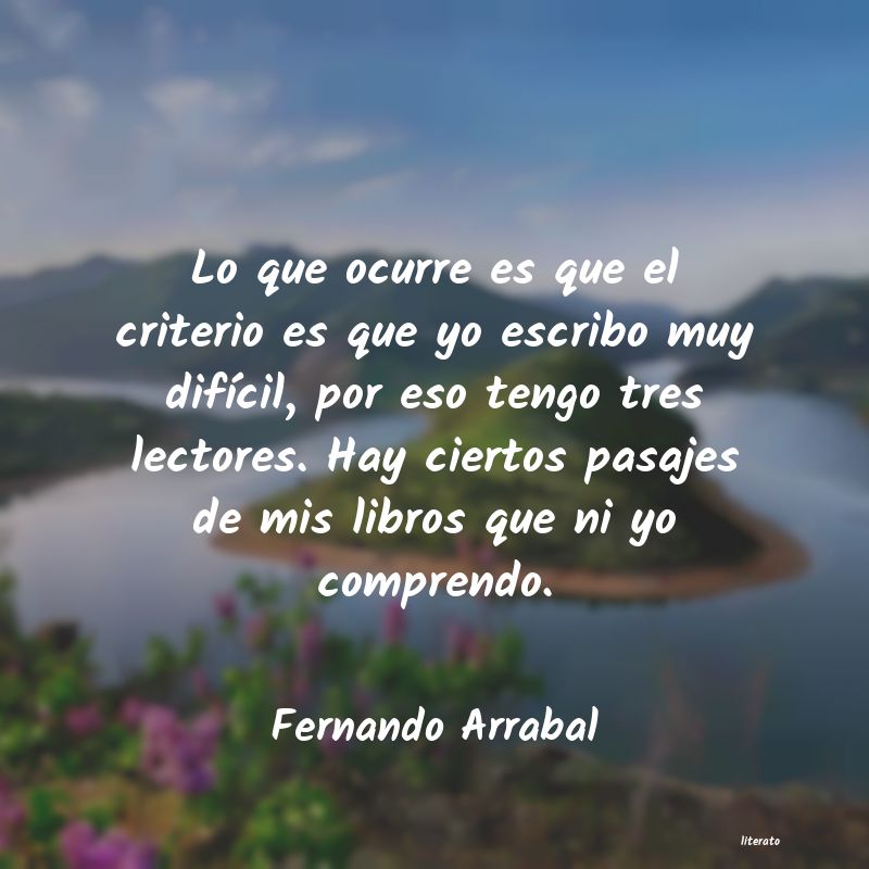 Frases de Fernando Arrabal