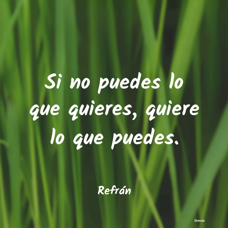 Frases de Refrán