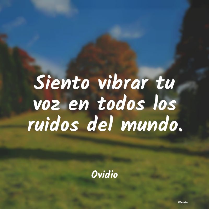 Frases de Ovidio